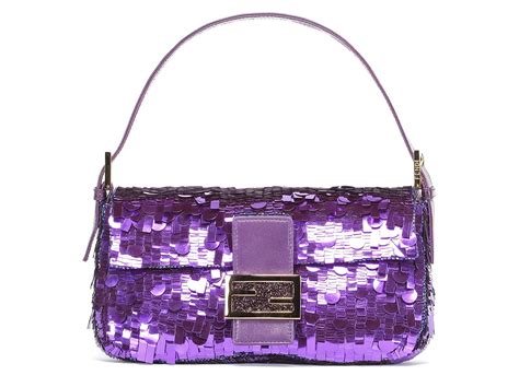 sequin fendi baguette bag